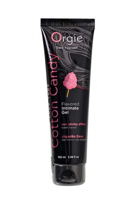 Интимный гель на водной осное Lube Tube Cotton Candy со вкусом сахарной ваты - 100 мл. - ORGIE - купить с доставкой в Воронеже