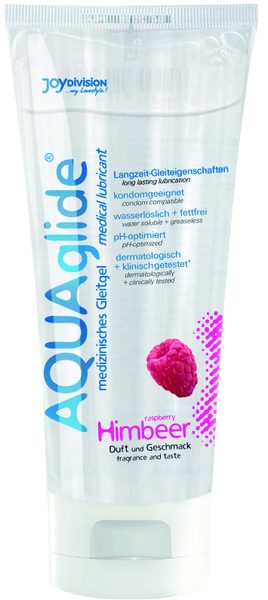 Гель-лубрикант на водной основе AQUAglide с ароматом малины - 100 мл. - Joy Division - купить с доставкой в Воронеже
