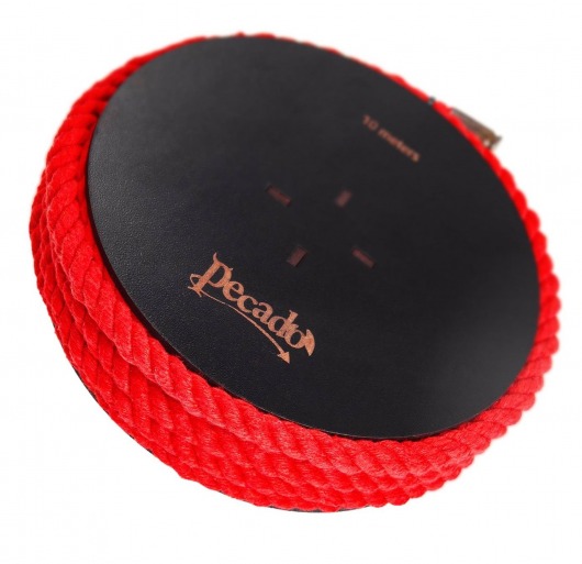 Красная веревка для шибари на катушке - 10 м. - Pecado - купить с доставкой в Воронеже