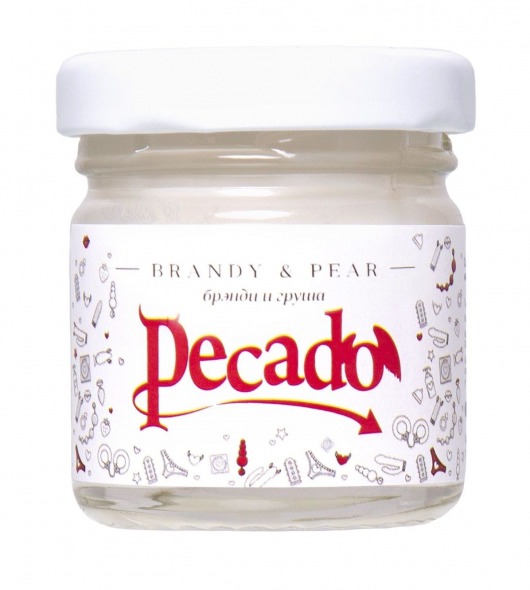 Массажная свеча Brandy   Pear - 35 мл. - Pecado - купить с доставкой в Воронеже