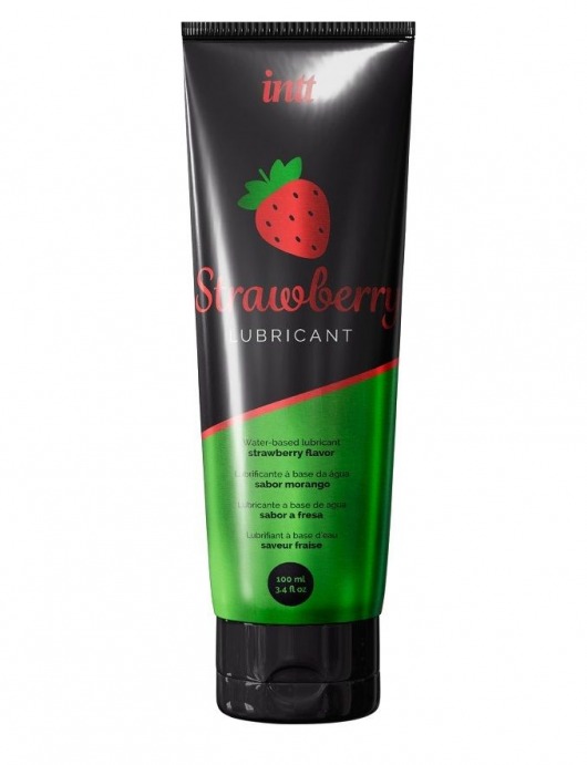 Смазка на водной основе с ароматом клубники Strawberry Lubricant - 100 мл. - INTT - купить с доставкой в Воронеже