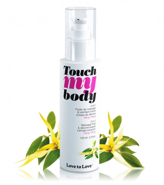 Силиконовый лубрикант 2-в-1 Touch My Body с ароматом иланг-иланга - 100 мл. - Love to Love - купить с доставкой в Воронеже