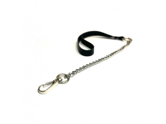 Поводок на цепочке Sex Game - 44 см. - БДСМ Арсенал - купить с доставкой в Воронеже
