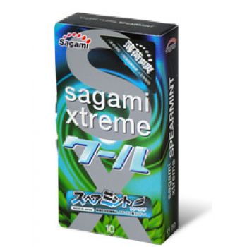 Презервативы Sagami Xtreme Mint с ароматом мяты - 10 шт. - Sagami - купить с доставкой в Воронеже