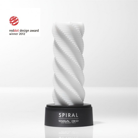 Белый 3D мастурбатор SPIRAL - Tenga - в Воронеже купить с доставкой