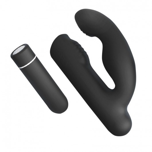 Черный вибромассажер Gladiator - 10,7 см. - S-HANDE - в Воронеже купить с доставкой