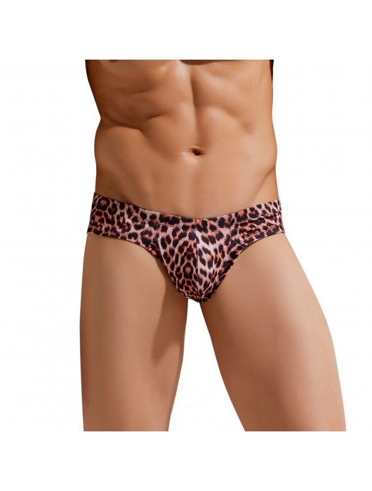 Мужские трусы-бразилиана с леопардовым принтом Micro Touch Hipster - Gauvine купить с доставкой