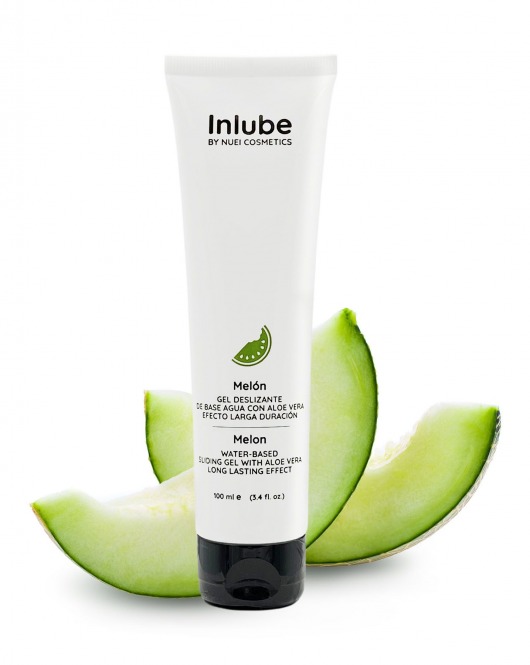 Лубрикант на водной основе Nuei Inlube с алоэ вера и ароматом дыни - 100 мл. - Nuei cosmetics - купить с доставкой в Воронеже