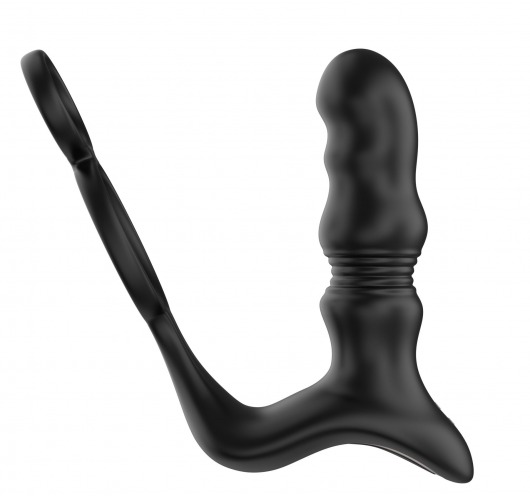 Черный вибростимулятор простаты с поступательными движениями и пультом ДУ - Secwell - в Воронеже купить с доставкой