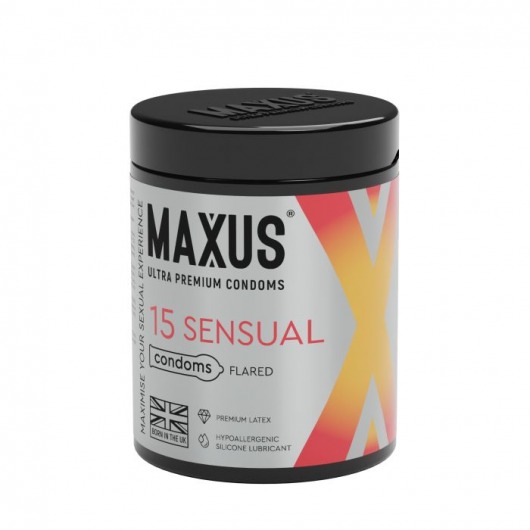 Анатомические презервативы MAXUS Sensual - 15 шт. - Maxus - купить с доставкой в Воронеже