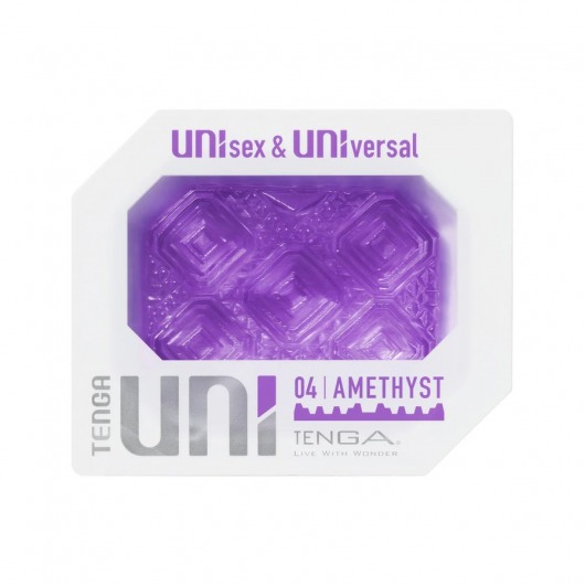 Фиолетовый мастурбатор-стимулятор Tenga Uni Amethyst - Tenga - в Воронеже купить с доставкой
