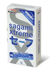 Презервативы Sagami Xtreme Ultrasafe с двойным количеством смазки - 10 шт. - Sagami - купить с доставкой в Воронеже