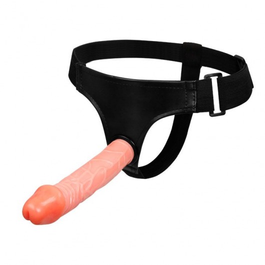 Страпон на ремешках с двумя насадками - Baile - купить с доставкой в Воронеже