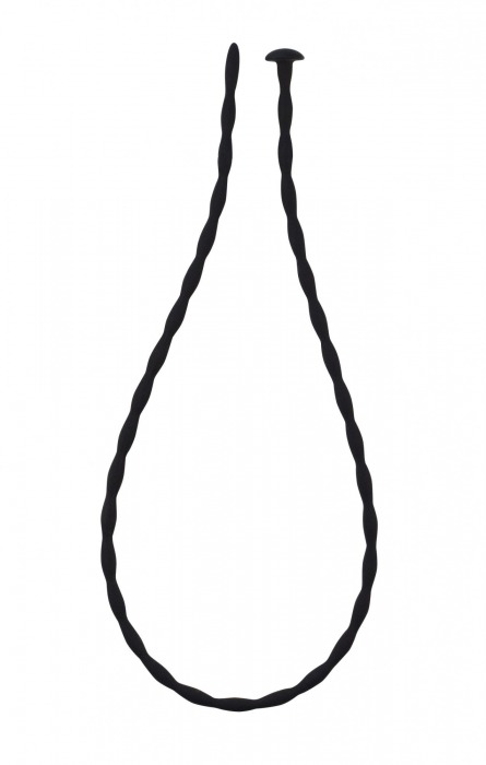 Черный уретральный массажер Glide Medium - 30 см. - Lola Games - купить с доставкой в Воронеже