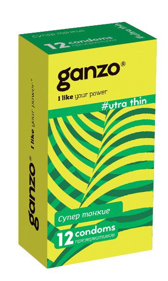 Ультратонкие презервативы Ganzo Ultra thin - 12 шт. - Ganzo - купить с доставкой в Воронеже
