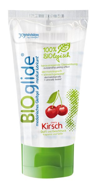 Гель-лубрикант на водной основе с ароматом вишни BIOglide Kirsch - 80 мл. - Joy Division - купить с доставкой в Воронеже