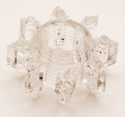 Прозрачное гелевое эрекционное кольцо-звезда - Toyfa Basic - в Воронеже купить с доставкой