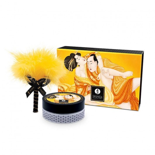 Массажная пудра с ароматом манго Luscious Mango - Shunga - купить с доставкой в Воронеже
