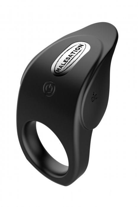 Черное эрекционное виброкольцо Vibro Lust Ring - MALESATION - в Воронеже купить с доставкой