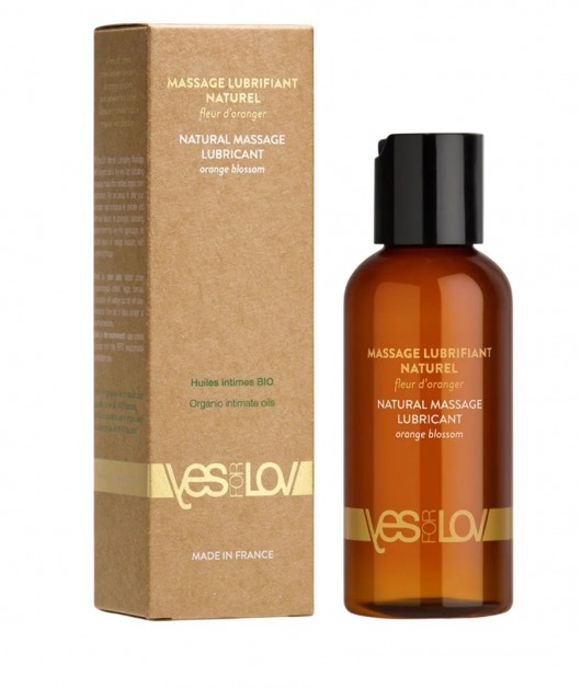 Натуральная массажная смазка Natural Lubricant Orange Blossom - 100 мл. - YESforLOV - купить с доставкой в Воронеже