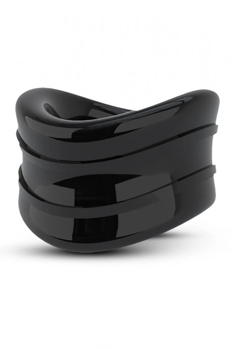 Черное эрекционное кольцо на мошонку Beef Ball Stretcher Snug - Blush Novelties - в Воронеже купить с доставкой