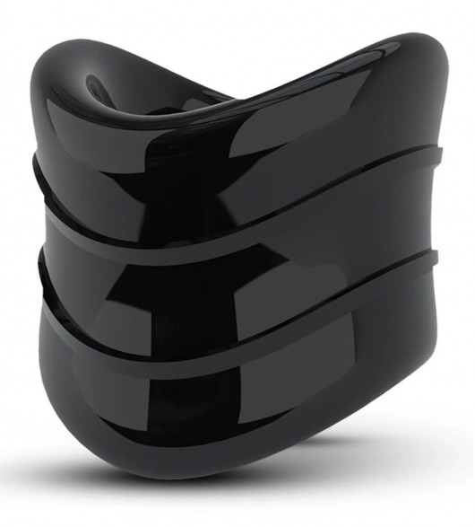 Черное эрекционное кольцо на мошонку Beef Ball Stretcher Snug X Long - Blush Novelties - в Воронеже купить с доставкой