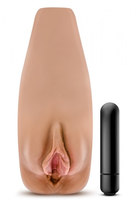 Маструбатор-вагина с вибрацией Soft   Wet Renata Realistic Tan Masturbator - Blush Novelties - в Воронеже купить с доставкой