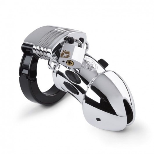 Мужской пояс верности Pubic Enemy No1 Silver Edition - MyStim - купить с доставкой в Воронеже