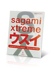 Ультратонкий презерватив Sagami Xtreme SUPERTHIN - 1 шт. - Sagami - купить с доставкой в Воронеже