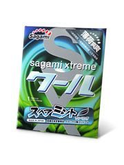 Презерватив Sagami Xtreme Mint с ароматом мяты - 1 шт. - Sagami - купить с доставкой в Воронеже