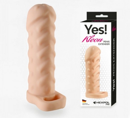 Телесная насадка-удлинитель Kleon - 15 см. - Sitabella - в Воронеже купить с доставкой