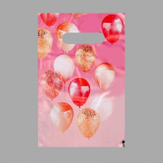 Пакет «Праздничные шары» с вырубной ручкой (20х30 см) - UPAK LAND - купить с доставкой в Воронеже