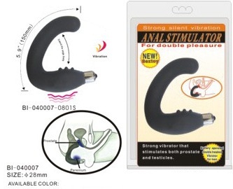 Чёрный вибростимулятор простаты - Baile - в Воронеже купить с доставкой