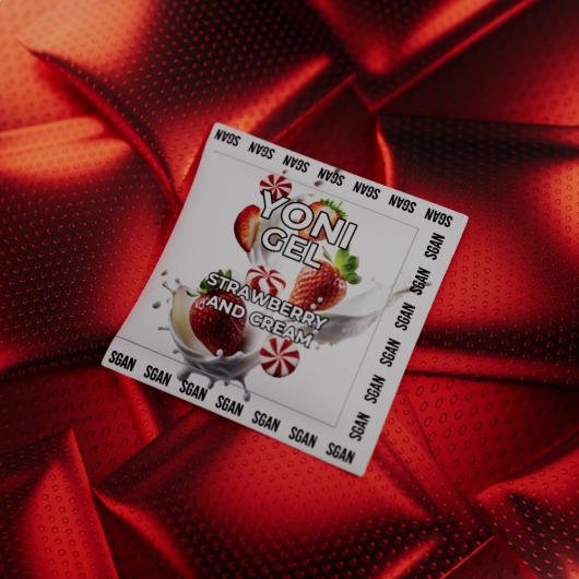 Саше лубриканта для орального секса SGAN со вкусом клубники со сливками - 5 мл. - SGAN - купить с доставкой в Воронеже