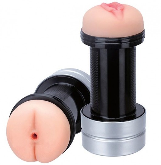 Мастурбатор 2-в-1 REALSTUFF 2 IN 1 HUMMER ANUS   VAGINA: вагина и анус - Dream Toys - в Воронеже купить с доставкой