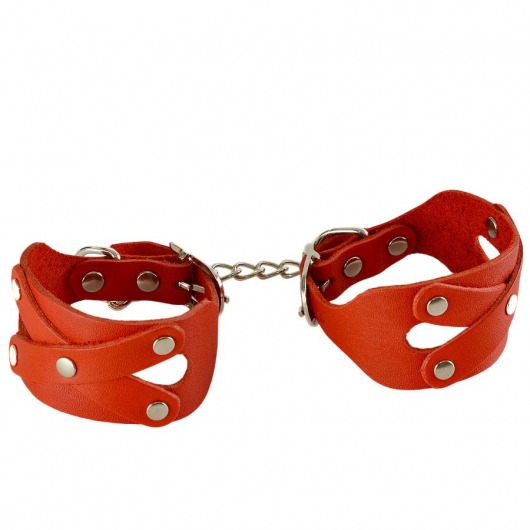 Красные наручники «Цезарь» - Sitabella - купить с доставкой в Воронеже