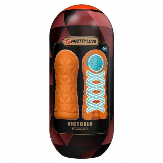 Оранжевый мастурбатор Victoria - Baile - в Воронеже купить с доставкой