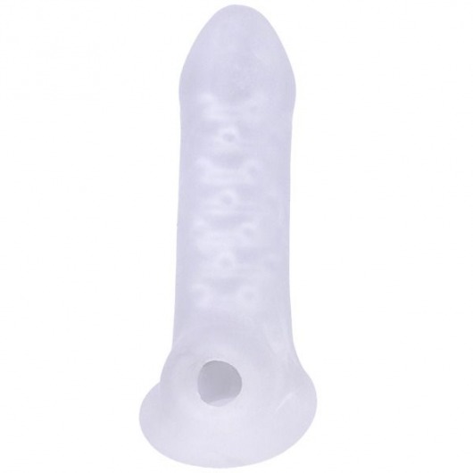 Тонкая насадка-удлинитель с подхватом мошонки Jacked Up - Doc Johnson - в Воронеже купить с доставкой