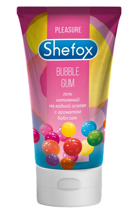 Интимная гель-смазка Shefox «Бабл гам» - 50 мл. - Shefox - купить с доставкой в Воронеже