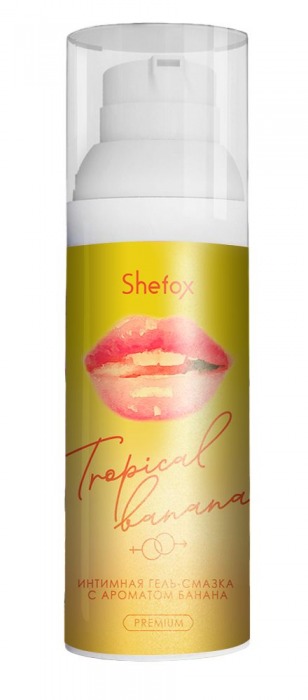 Интимная гель-смазка Shefox Premium «Тропический банан» - 50 мл. - Shefox - купить с доставкой в Воронеже
