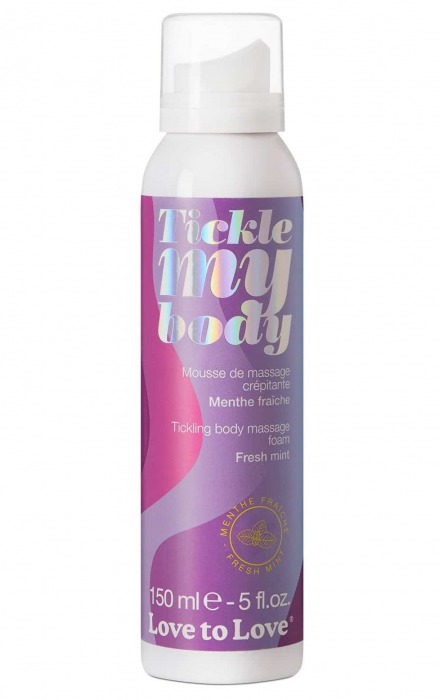 Массажная хрустящая пенка Tickle My Body Fresh Mint с ароматом мяты - 150 мл. - Love to Love - купить с доставкой в Воронеже