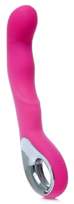 Розовый вибратор для массажа точки G - 20 см. - Boys of Toys