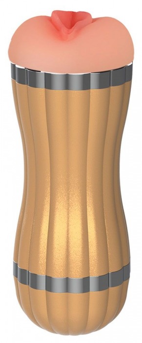 Мастурбатор-вагина с вибрацией в колбе Bevis - Boys of Toys - в Воронеже купить с доставкой