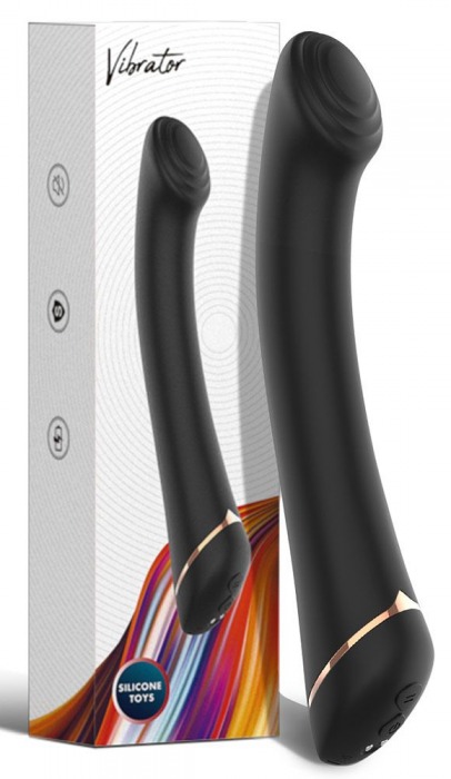 Черны вибратор для G-точки Gwand - 18,7 см. - Boys of Toys