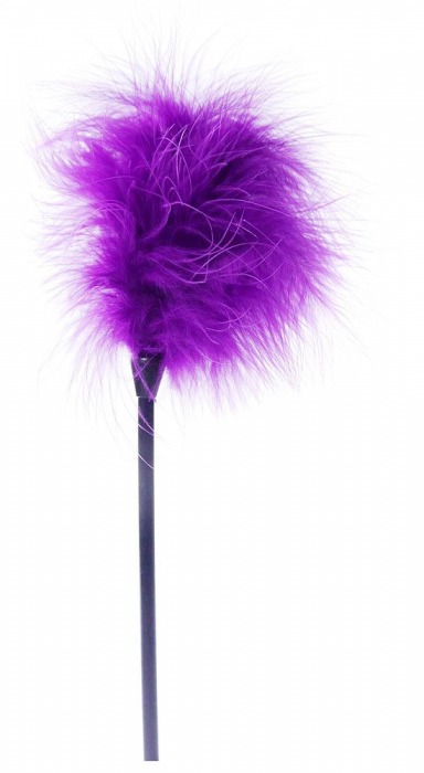 Фиолетовая пуховка для любовных игр - 28 см. - Boys of Toys - купить с доставкой в Воронеже