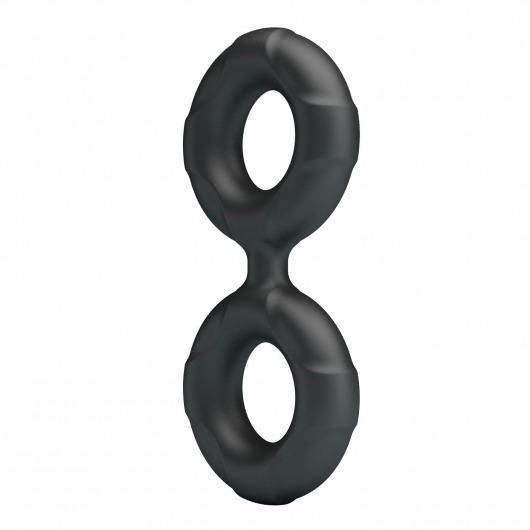 Черное двойное эрекционное кольцо Radwan - Baile - в Воронеже купить с доставкой