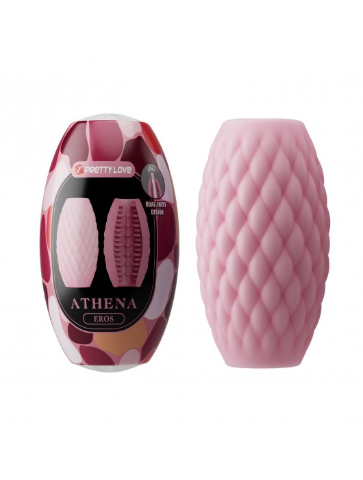 Розовый нереалистичный мастурбатор Athena - Baile - в Воронеже купить с доставкой