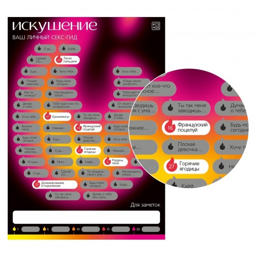 Плакат для пар со скретч-слоем «Секс-гид. Искушение» - Сима-Ленд - купить с доставкой в Воронеже