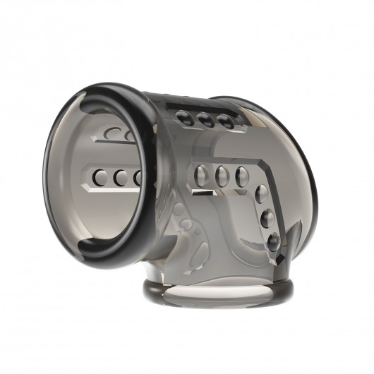 Дымчатая насадка на пенис и мошонку - Baile - в Воронеже купить с доставкой