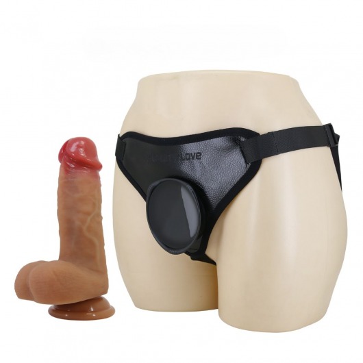 Страпон с универсальным поясом Fogg - 17,5 см. - Baile - купить с доставкой в Воронеже